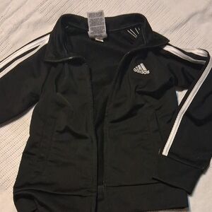 Adidas Black and White Track Jacket